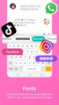 Facemoji Emoji Keyboard:Emoji Keyboard,Theme,Font 截图 3
