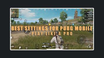 settings for Pubg Mobile - sensitivity & Control स्क्रीनशॉट 1