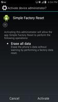 Simple Factory Phone Reset تصوير الشاشة 2