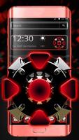 Simple black red theme poster