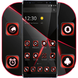 Simple Black Red Theme icon