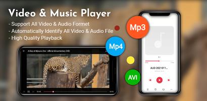 HD Video Player - Music Player Affiche