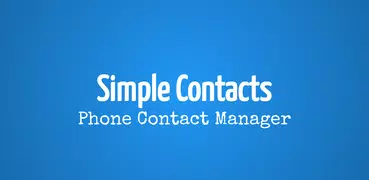 Simple contacts - Easy contact manager