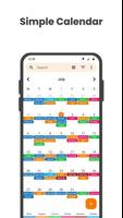 Simple Calendar স্ক্রিনশট 1