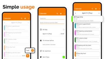 Simple Calendar ảnh chụp màn hình 1