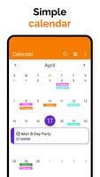 Simple Calendar ảnh chụp màn hình 2