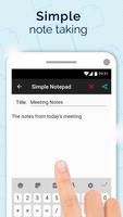 برنامه‌نما Simple Notepad with Caller ID عکس از صفحه