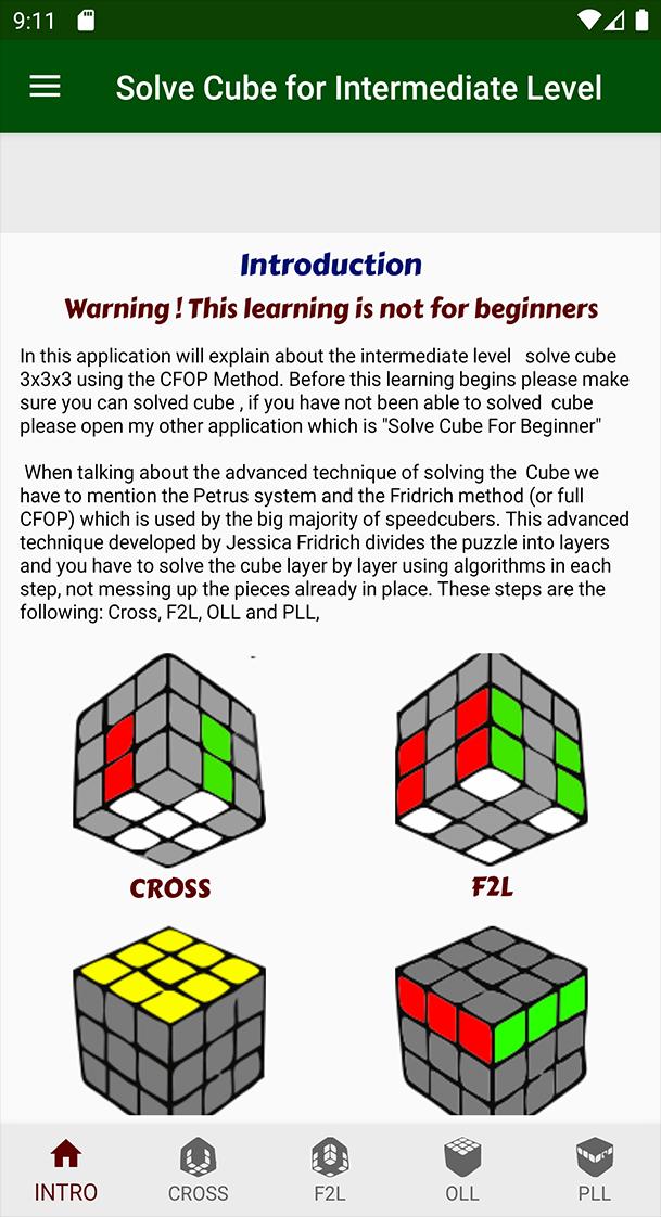 Cube solve