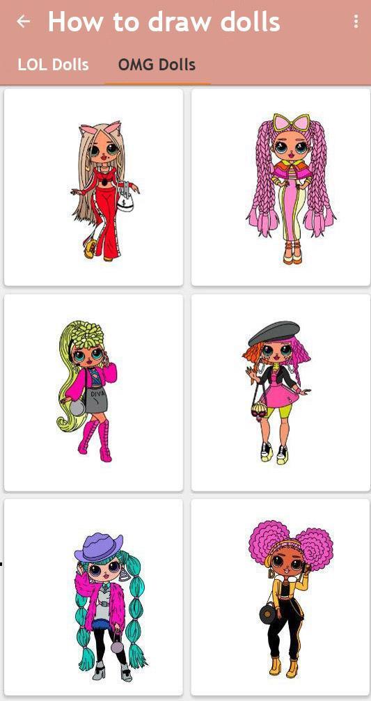 How to Draw Lol Dolls: Step-By-Step Guide for Android - APK Download