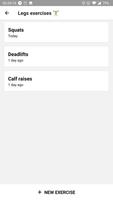 1 Schermata Simple Gym App