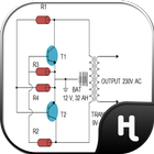 Simple Inverter Circuit Diagram 아이콘