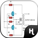 Schéma de circuit inverseur simple APK