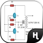 Simple Inverter Circuit Diagram icon