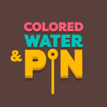 Colored Water and Pin