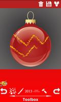 Christmas Ornaments and Tree D poster