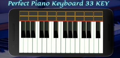 Perfect Piano Keyboard Affiche