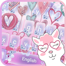 Cute Pink Doodle Keyboard APK