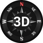 Wear Kompass Stahl 3D Zeichen