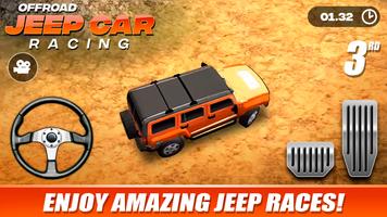 Offroad Jeep Car Racing Affiche