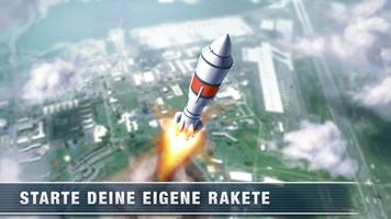 Rocket Simulator Flight 3D Plakat