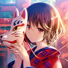 Anime Girl Wallpaper-icoon