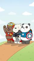 Cute Bear Cartoon Wallpaper HD syot layar 2