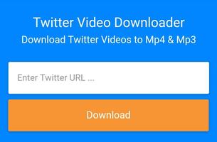 TweetSave - Twitter video ve resim indirici Cartaz
