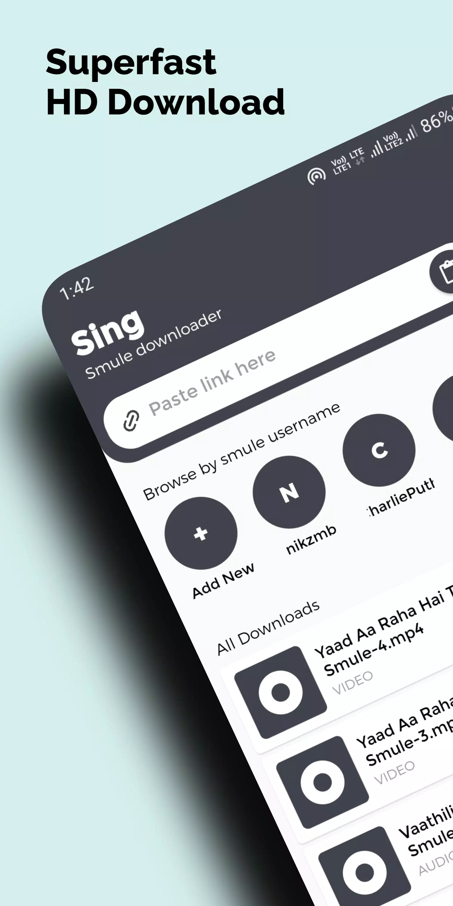 Sing MP3 Downloader for Smule APK for Android Download