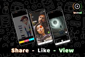 WeDesi - India's own Short Video Social Network تصوير الشاشة 1