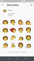 Singa Polah Stickers for Whats স্ক্রিনশট 3