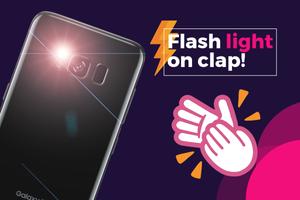 Flashlight On Clap الملصق