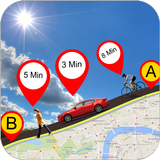 GPS الطريق الباحث أيقونة