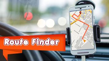 GPS الطريق الباحث الملصق