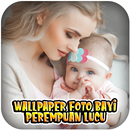 Wallpaper Foto Bayi Perempuan Lucu APK