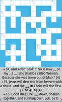 Bible Crossword Affiche