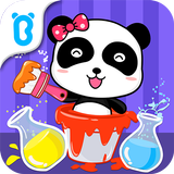 ikon Pencampuran Warna Bayi Panda