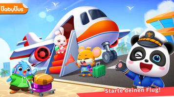 Baby Pandas Flughafen Plakat