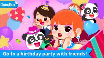 Little panda's birthday party-poster