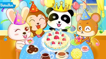 Poster Festa di compleanno Baby Panda