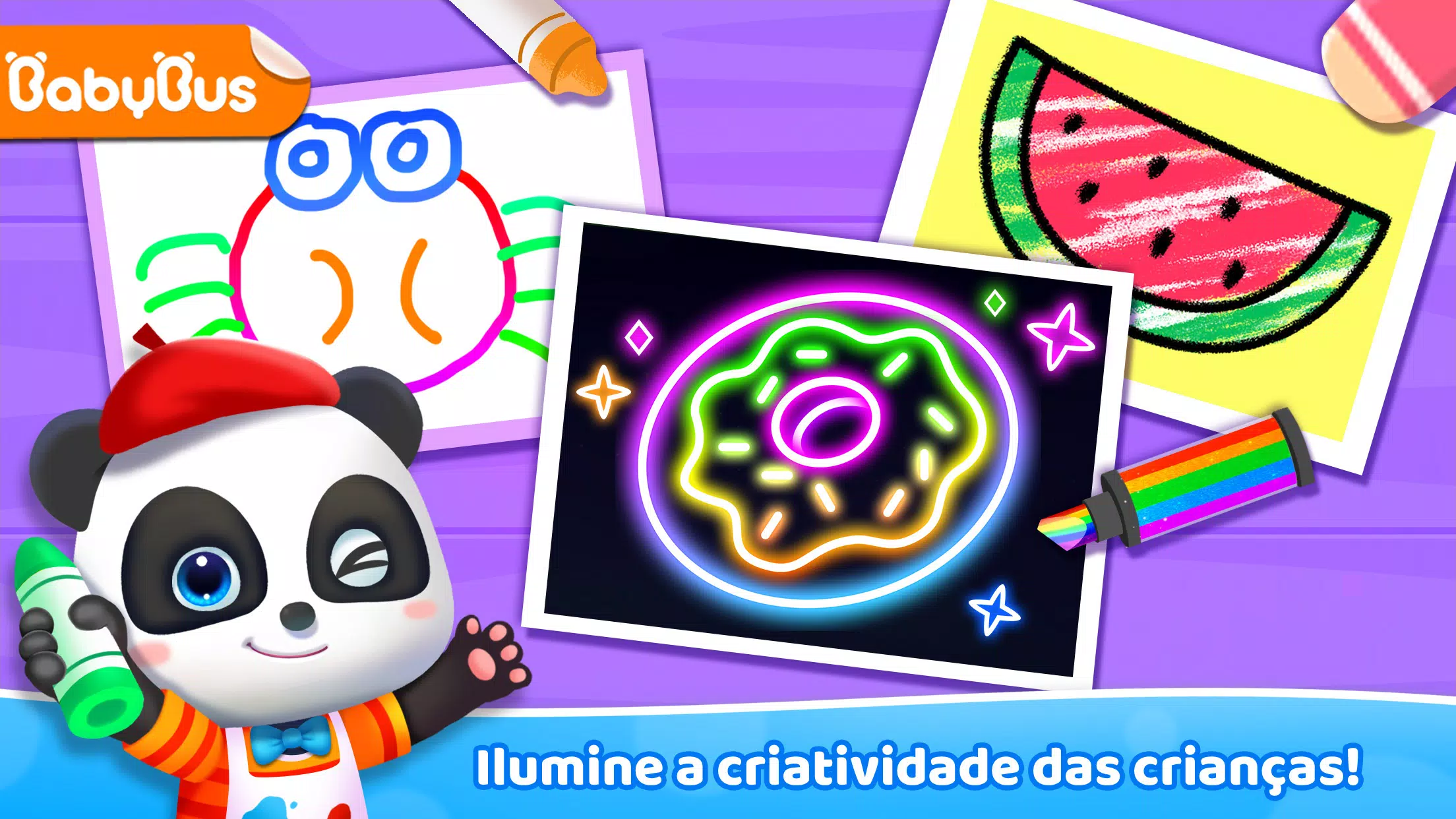 Doodle Brilho Coloração & Jogos de Desenhar Para Crianças - Kids