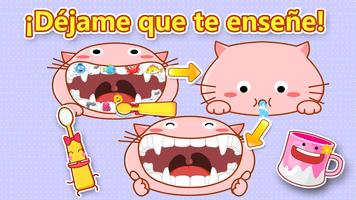 Dientes Limpios: Cepillar Bien Poster