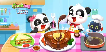 Bebê Panda: festa da cozinha