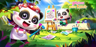 Página de Colorir Panda Bebê