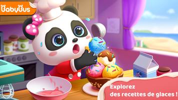 Boutique de glaces Panda Affiche