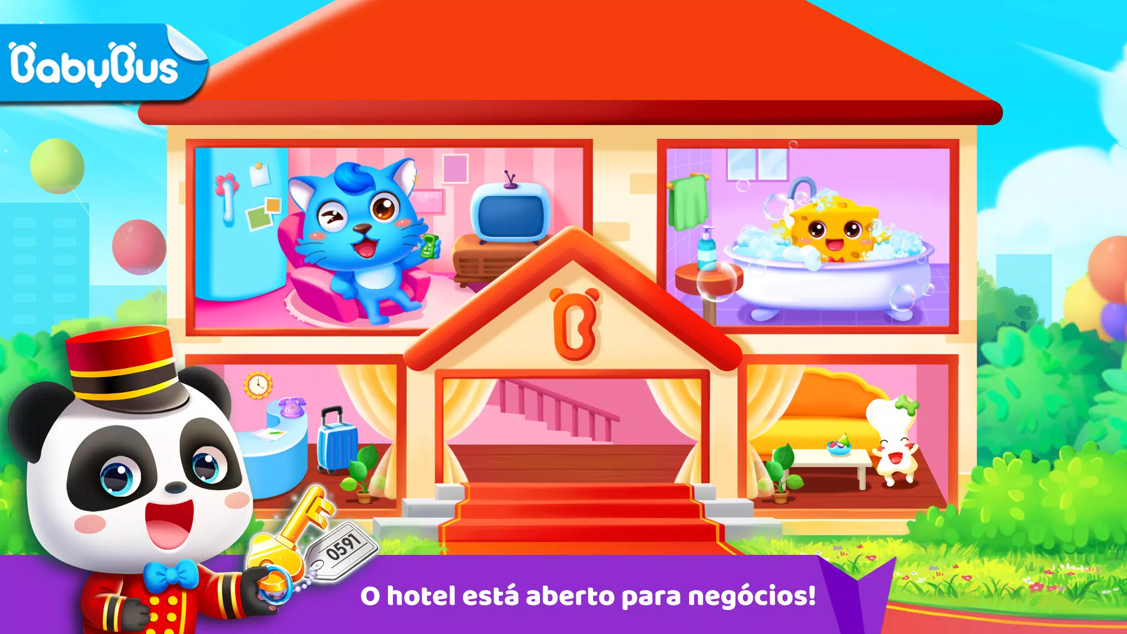 Download do APK de Pequeno Panda: Creche de Gatos para Android