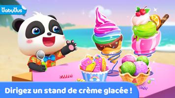 Stand de glaces de petit Panda Affiche