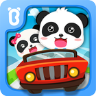 Bebé Panda Carreras de carros icono