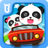 Baby Panda Corrida de Carros ícone