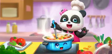 Festa na cozinha do Bebê Panda