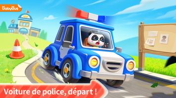 Policier Baby Panda Affiche